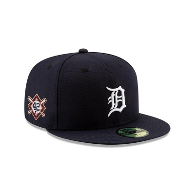 Blue Detroit Tigers Hat - New Era MLB Jackie Robinson Day 59FIFTY Fitted Caps USA7316059